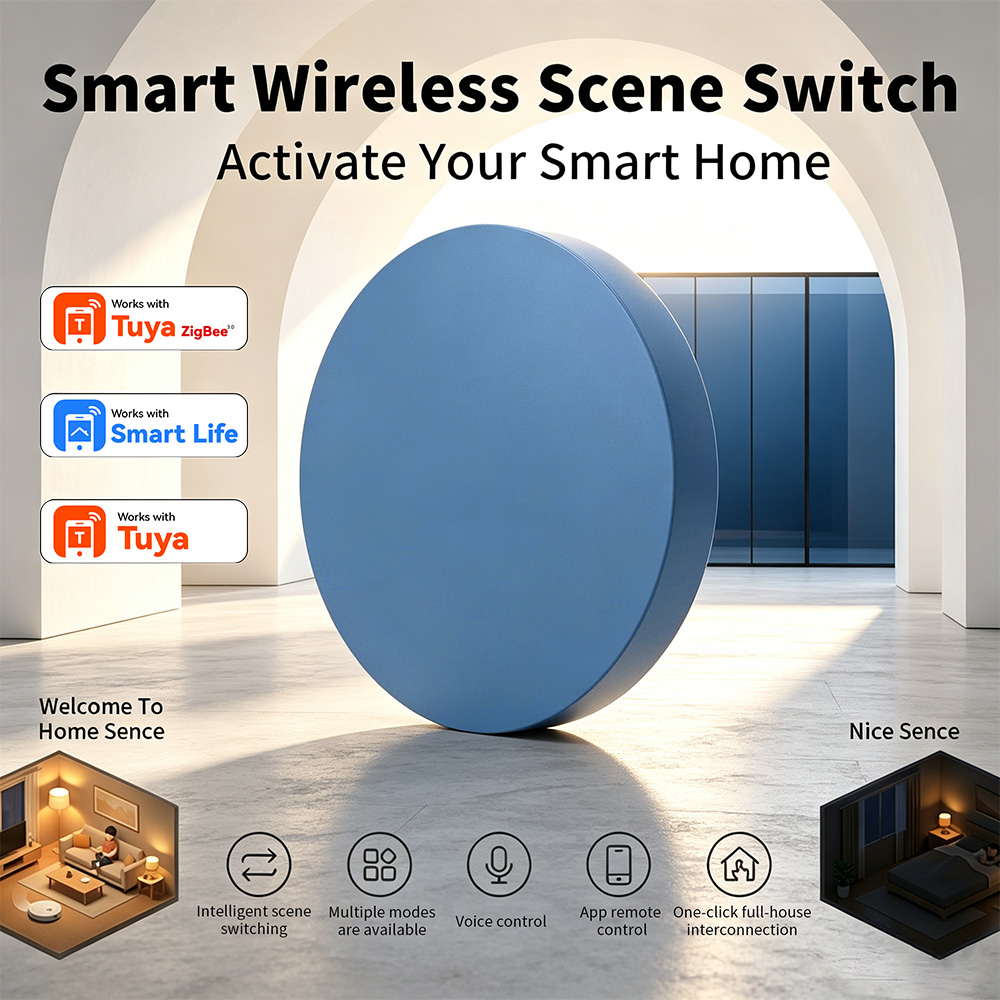 Smart Relay Tuya - Zigbee Smart Scene Push Button Compatible