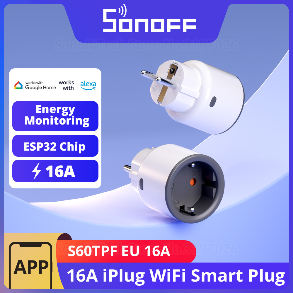 Sonoff - SONOFF S60 EU 16A IPlug Wi-Fi