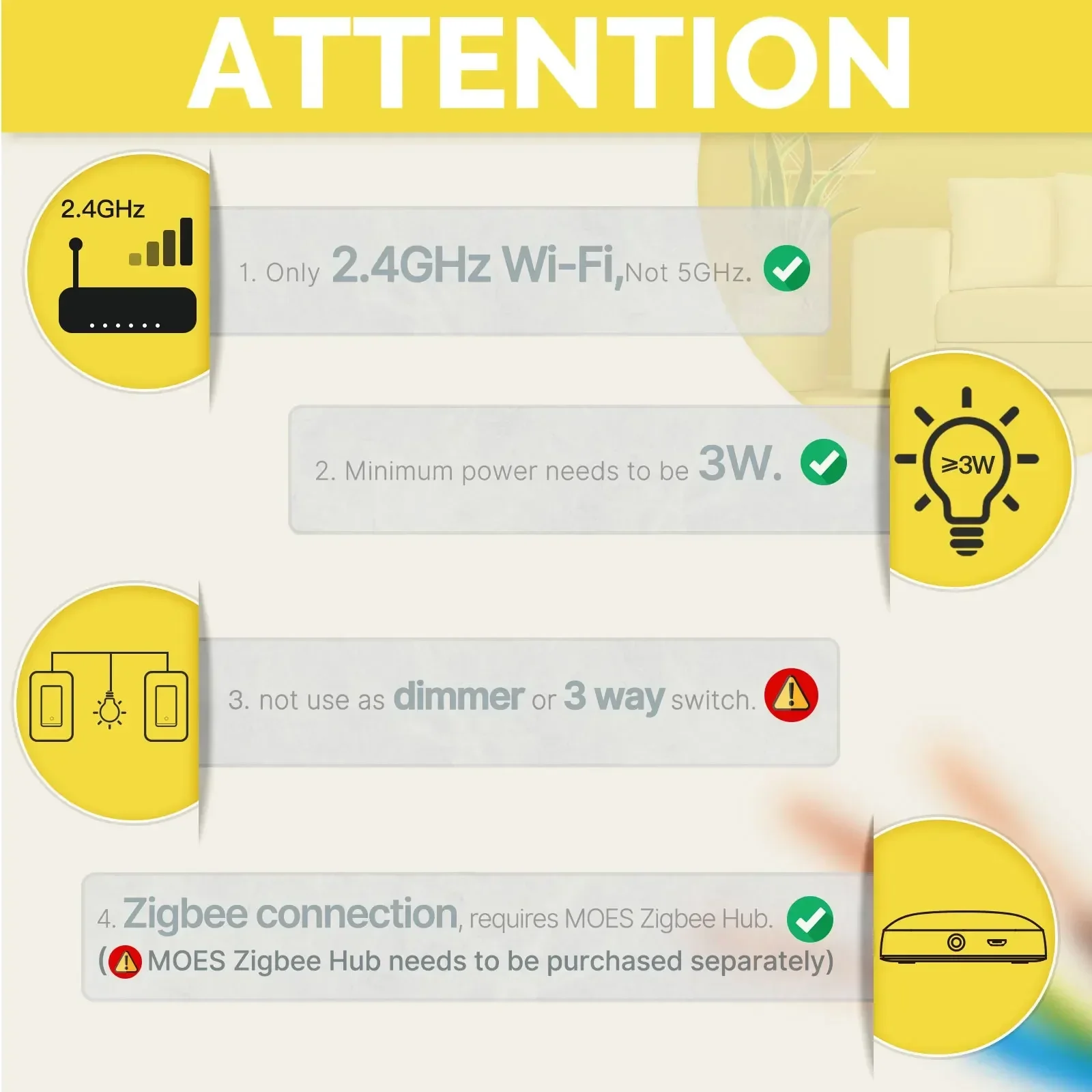 MOES Tuya ZigBee Smart Light S - огляд і ціна Sonoff Basic