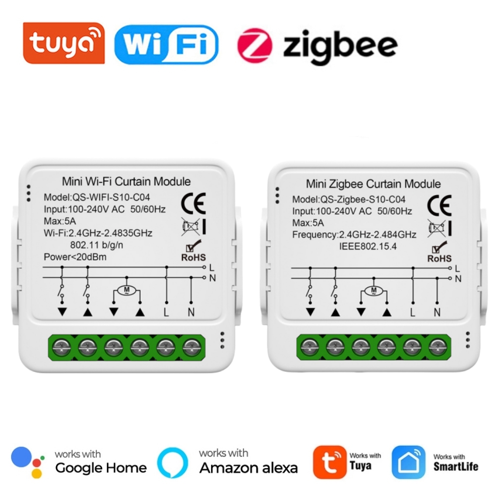 Tuya WiFi Zigbee Smart Curtain - огляд і ціна Tuya 4 Channel